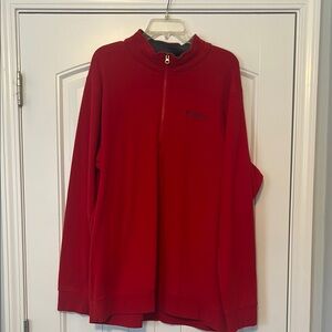 Columbia Red Half-Zip Men's pull over Sweater XXL
